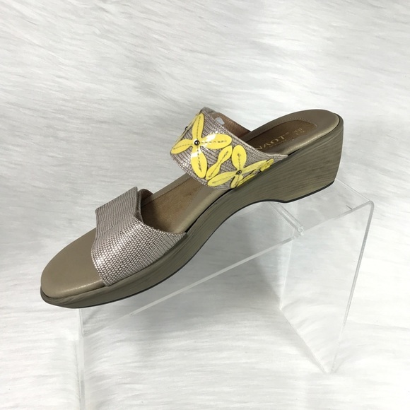 Naot Port Sandals Beige Yellow Shoes 40 US 9 - Picture 4 of 8